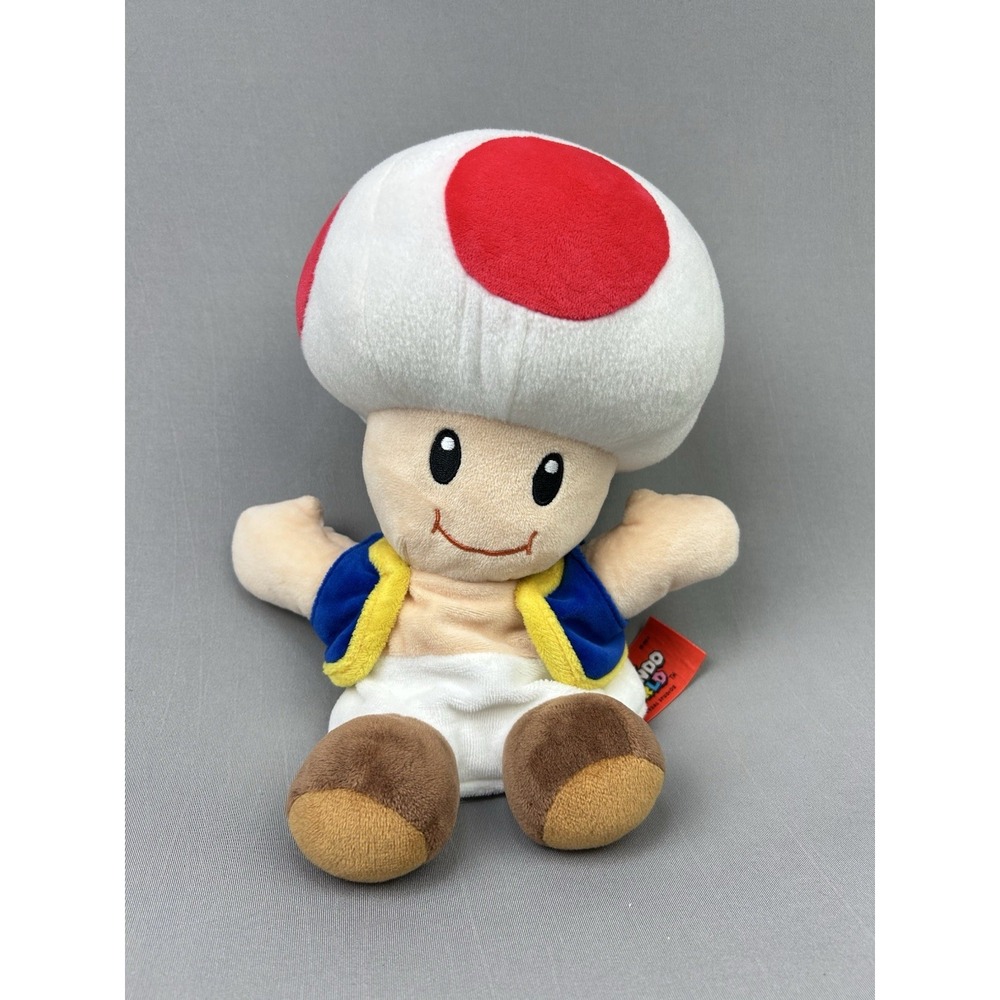 Universal Studios Super‎ Nintendo World Toad Stuffed Plush Puppet Toy